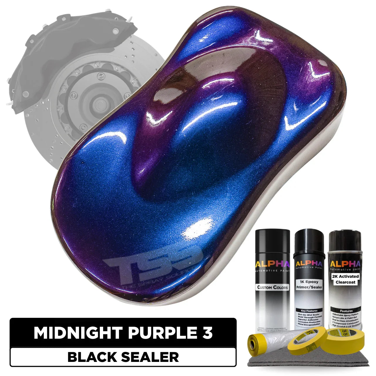 Midnight Purple 3 Brake Caliper Paint Kit – The Spray Source