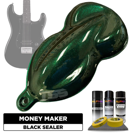 Money Maker Green Guitar Paint Kit