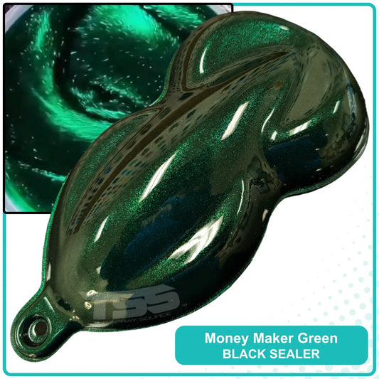 Money Maker Green Paint Basecoat - automotive basecoat paint by Alpha Automotive Paint