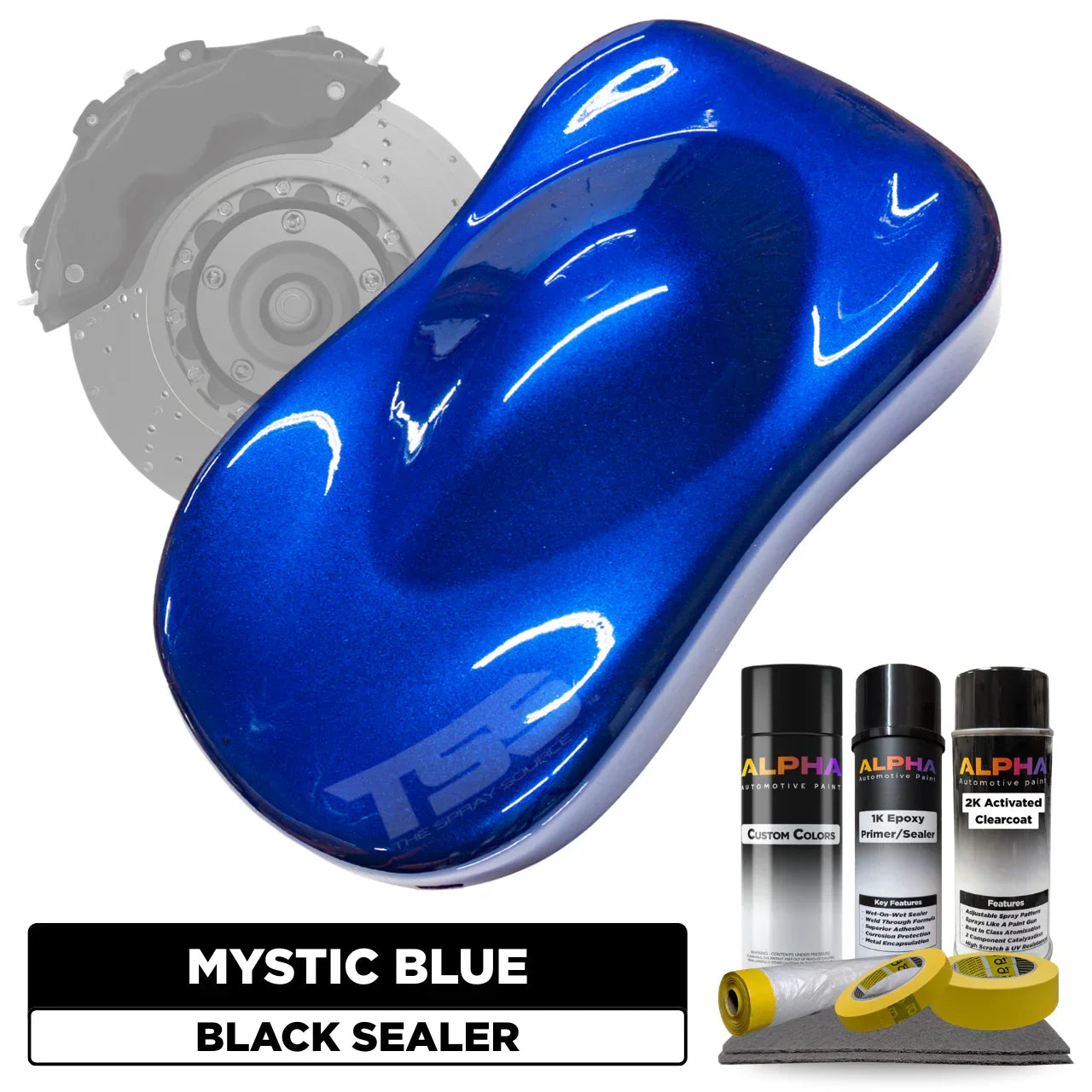 Mystic Blue Brake Caliper Paint Kit – The Spray Source