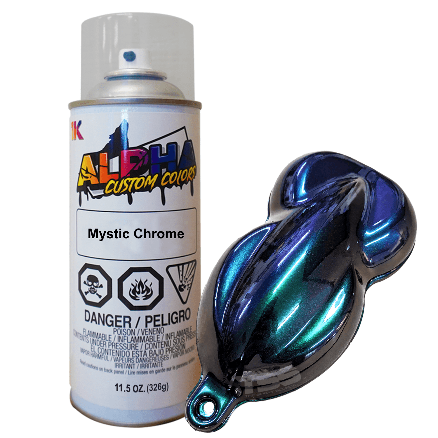 Mystic Chrome Alpha Custom Color Aerosol Spray Can Paint Mystichrome