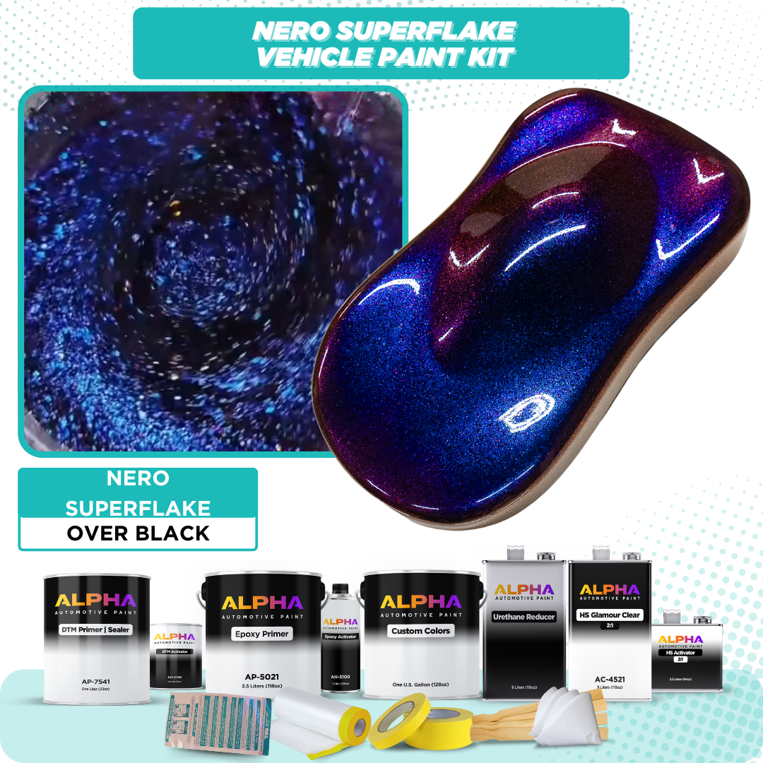 Nero SuperFlake Vehicle Paint Kit