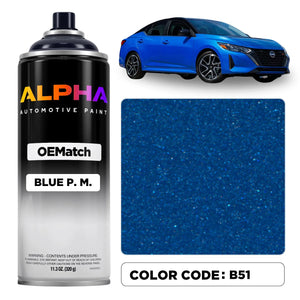 Nissan Electric Blue Metallic B51 | OEMatch Spray Can