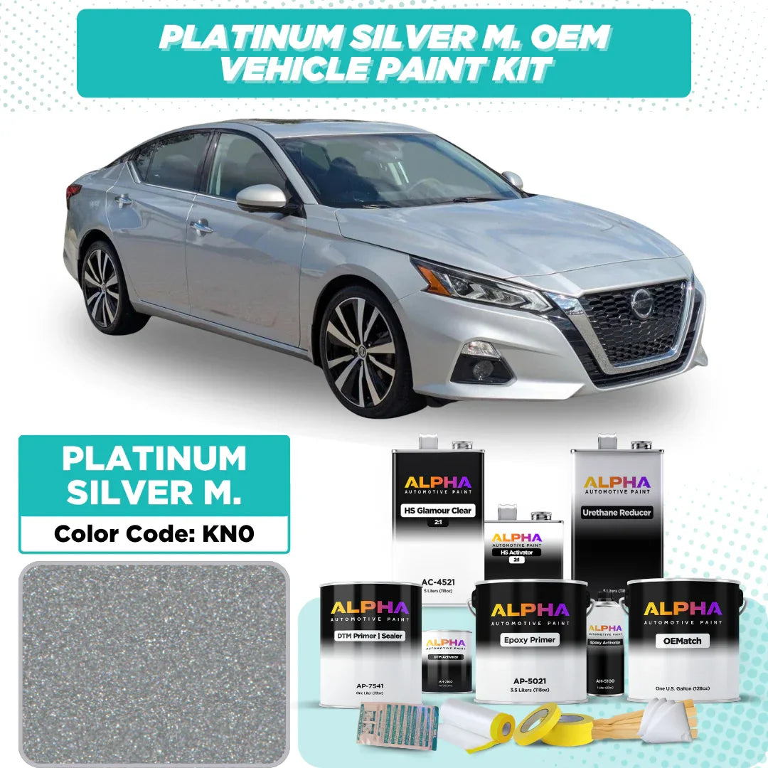 Nissan Platinum Silver Metallic KN0 | OEMatch Vehicle Paint Kit