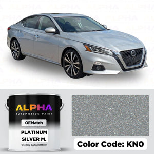 Nissan Platinum Silver Metallic KN0 | OEMatch Basecoat