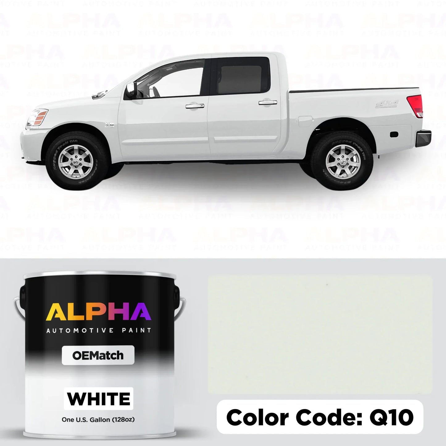 Nissan White Q10 | OEMatch Basecoat