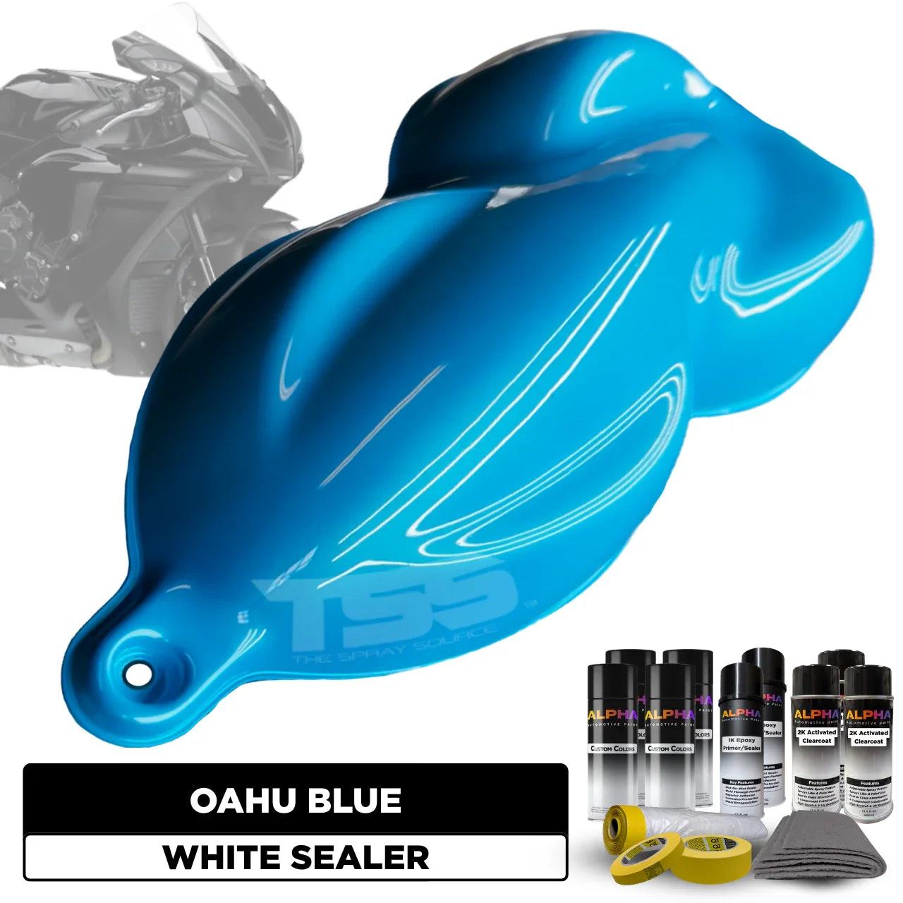 Oahu Blue Motorcycle Paint Kit – The Spray Source
