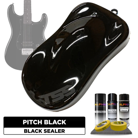 Pitch Black Guitar Paint Kit