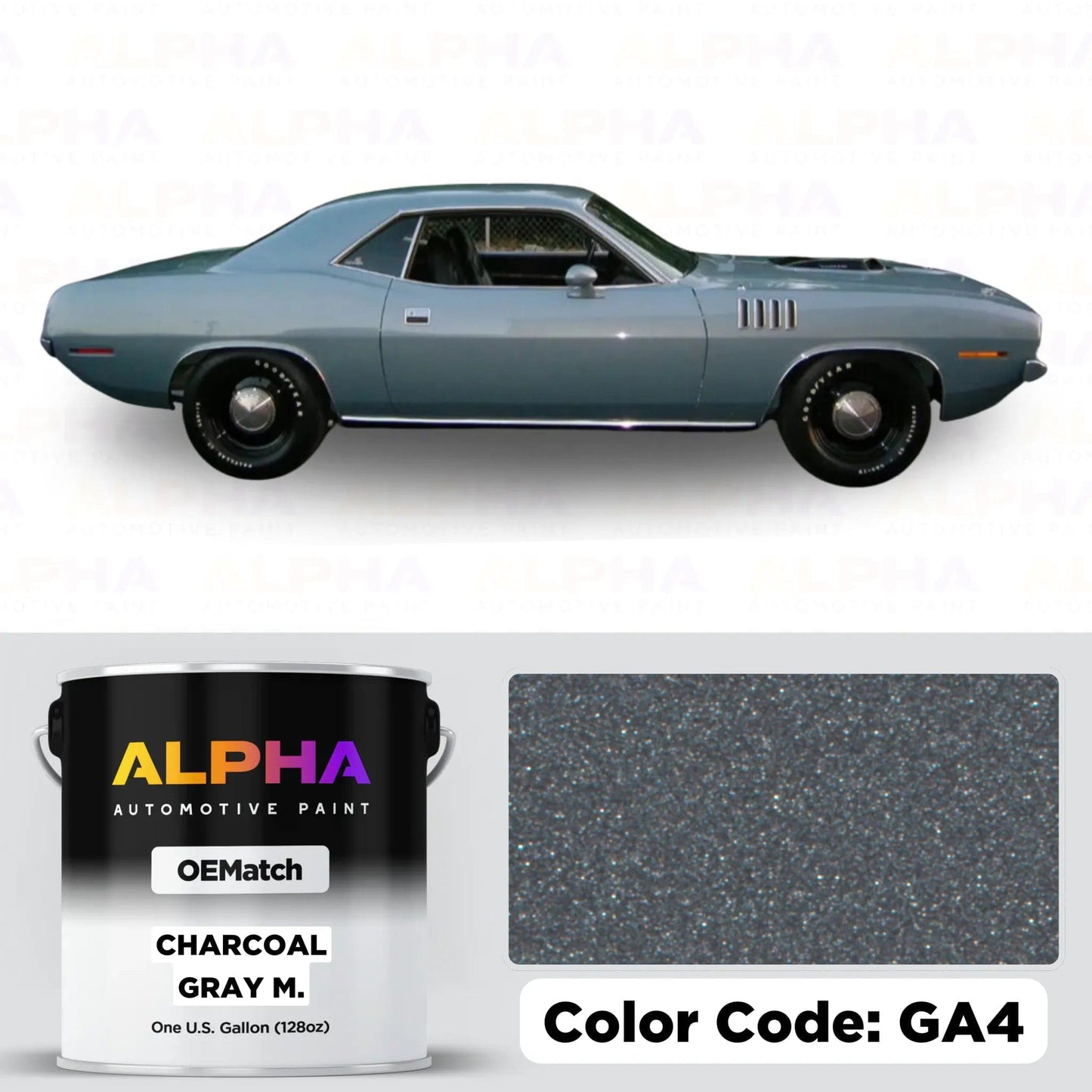 Plymouth Winchester Gray Metallic GA4 | OEMatch Basecoat