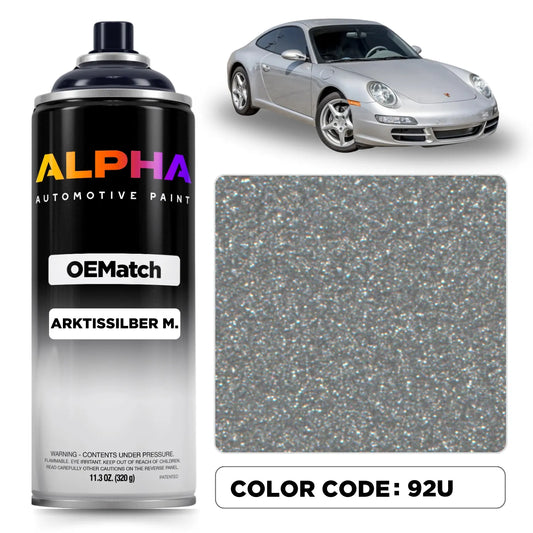 Porsche Arctic Silver 92U | OEMatch Spray Can