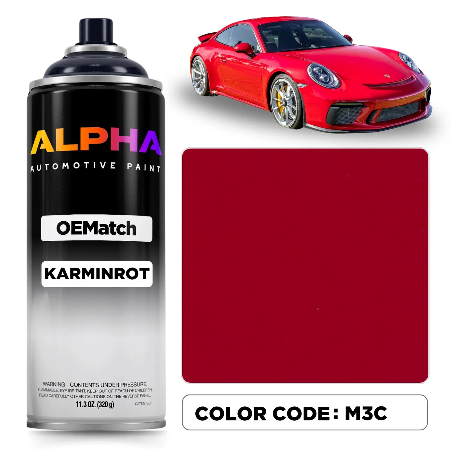 Porsche Carmine Red M3C | OEMatch Spray Can