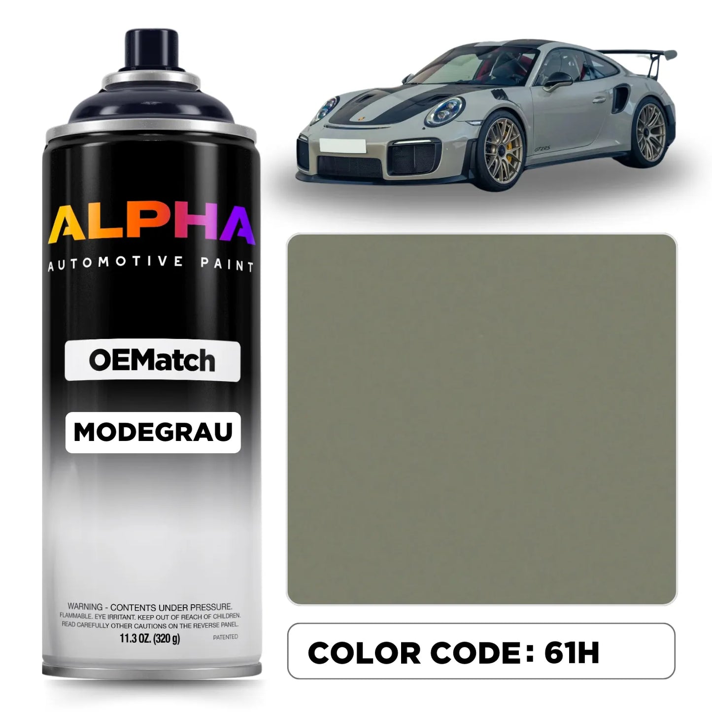 Porsche Fashion Grey 61H | OEMatch Spray Can