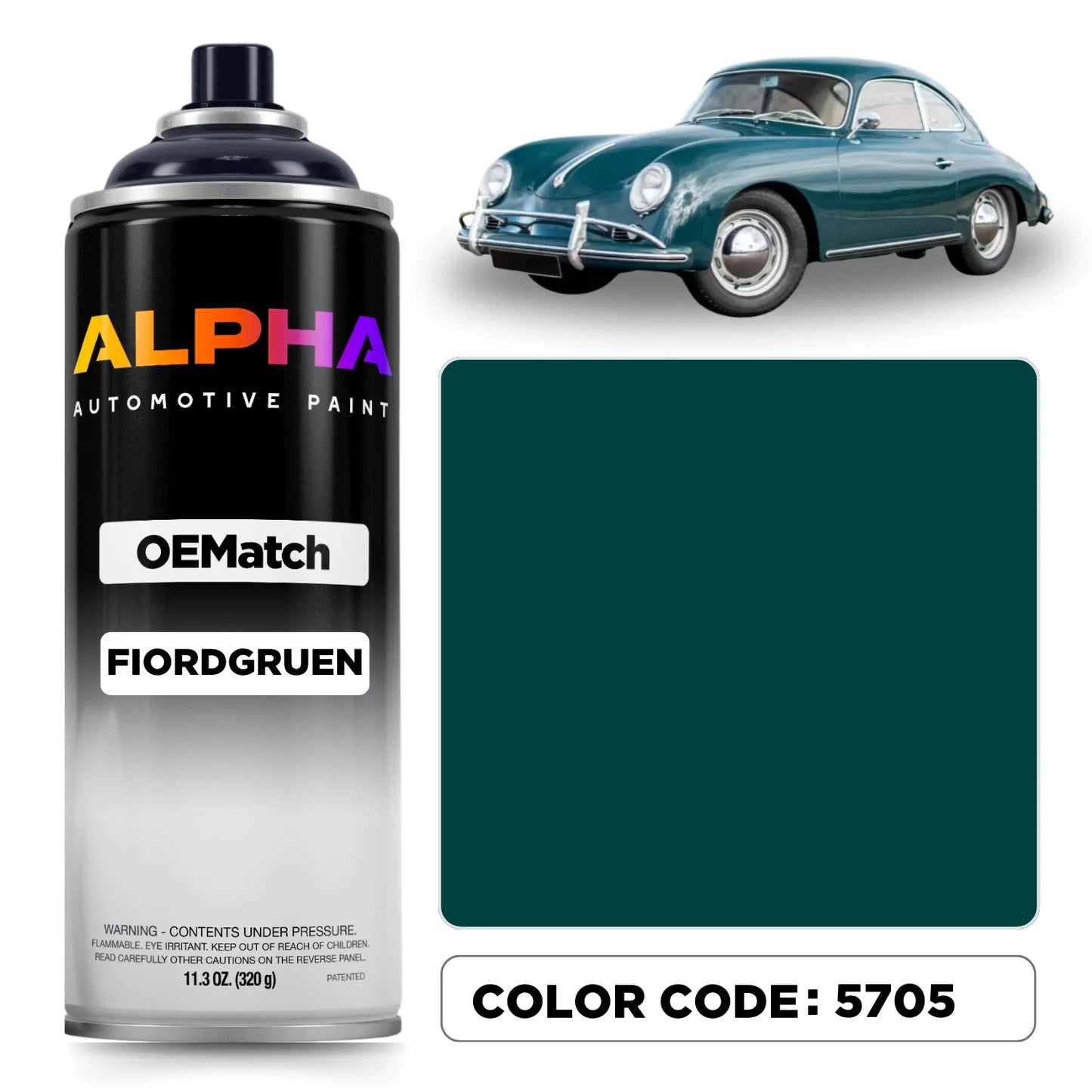 Porsche Fjord Green 5705 | OEMatch Spray Can