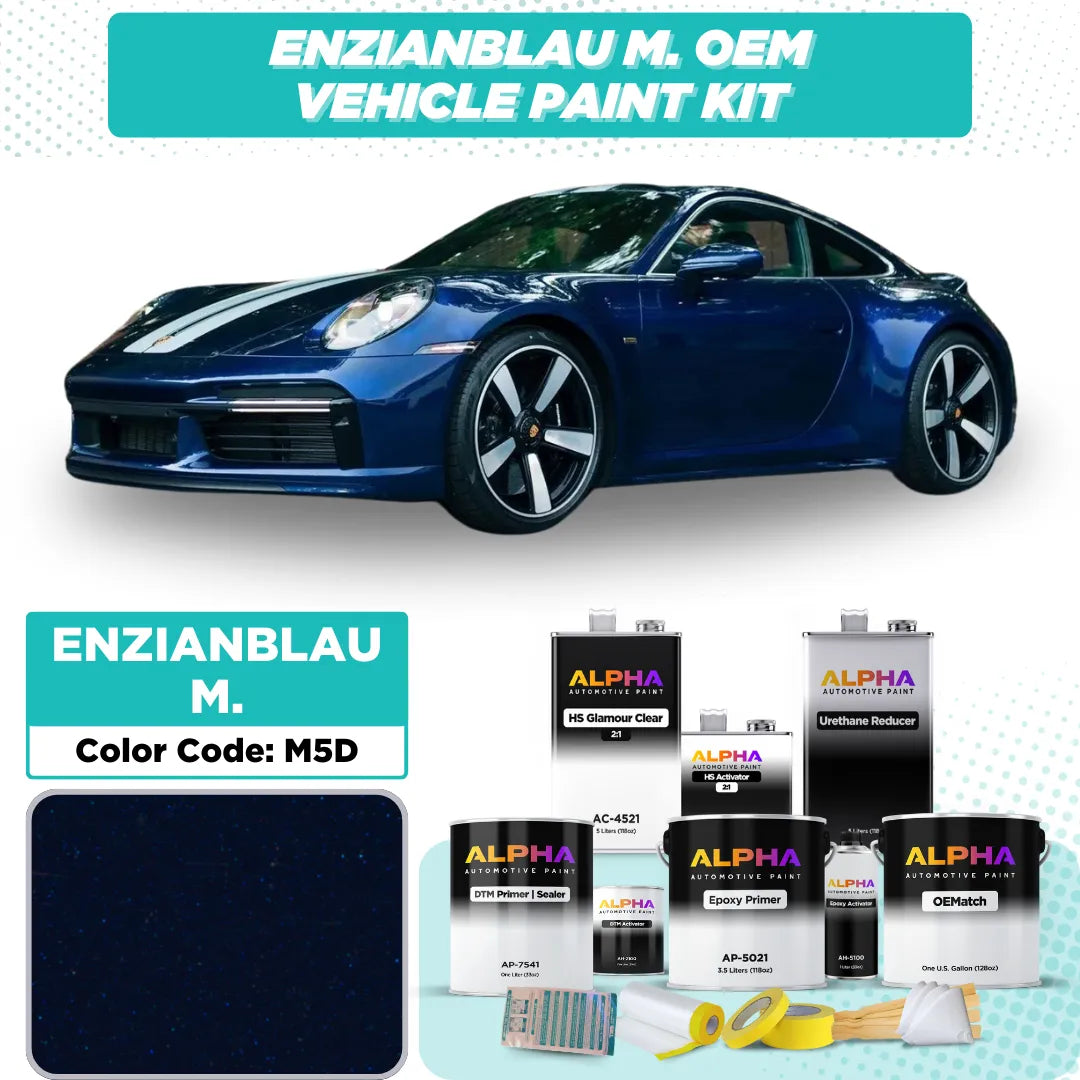 Porsche Gentian Blue Metallic M5D | OEMatch Vehicle Paint Kit