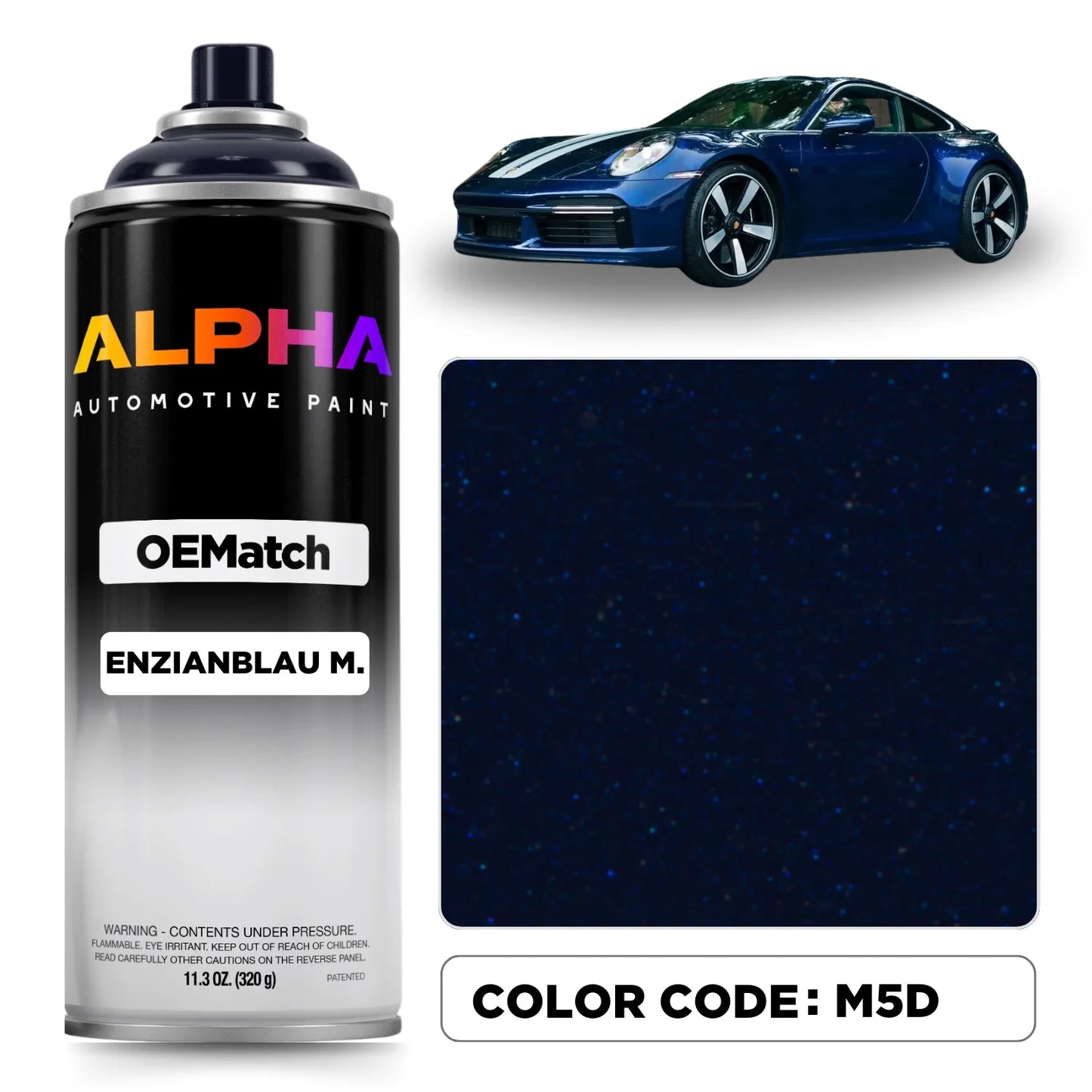 Porsche Gentian Blue M5D | OEMatch Spray Can