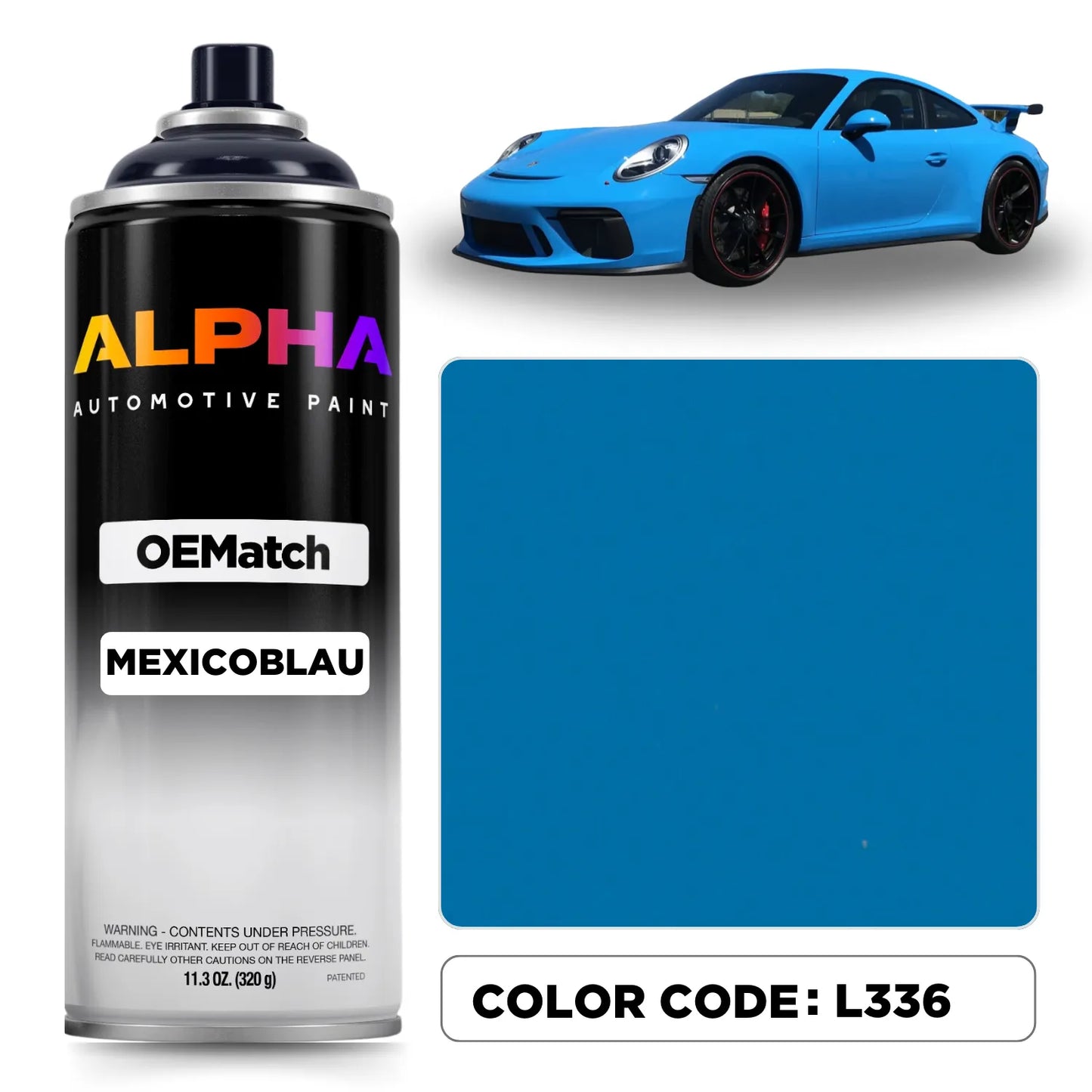 Porsche Mexico Blue L336 | OEMatch Spray Can