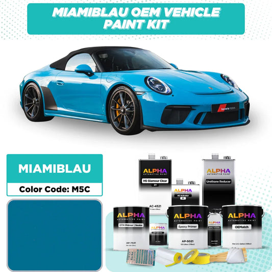 Porsche Miami Blue M5C | OEMatch Vehicle Paint Kit