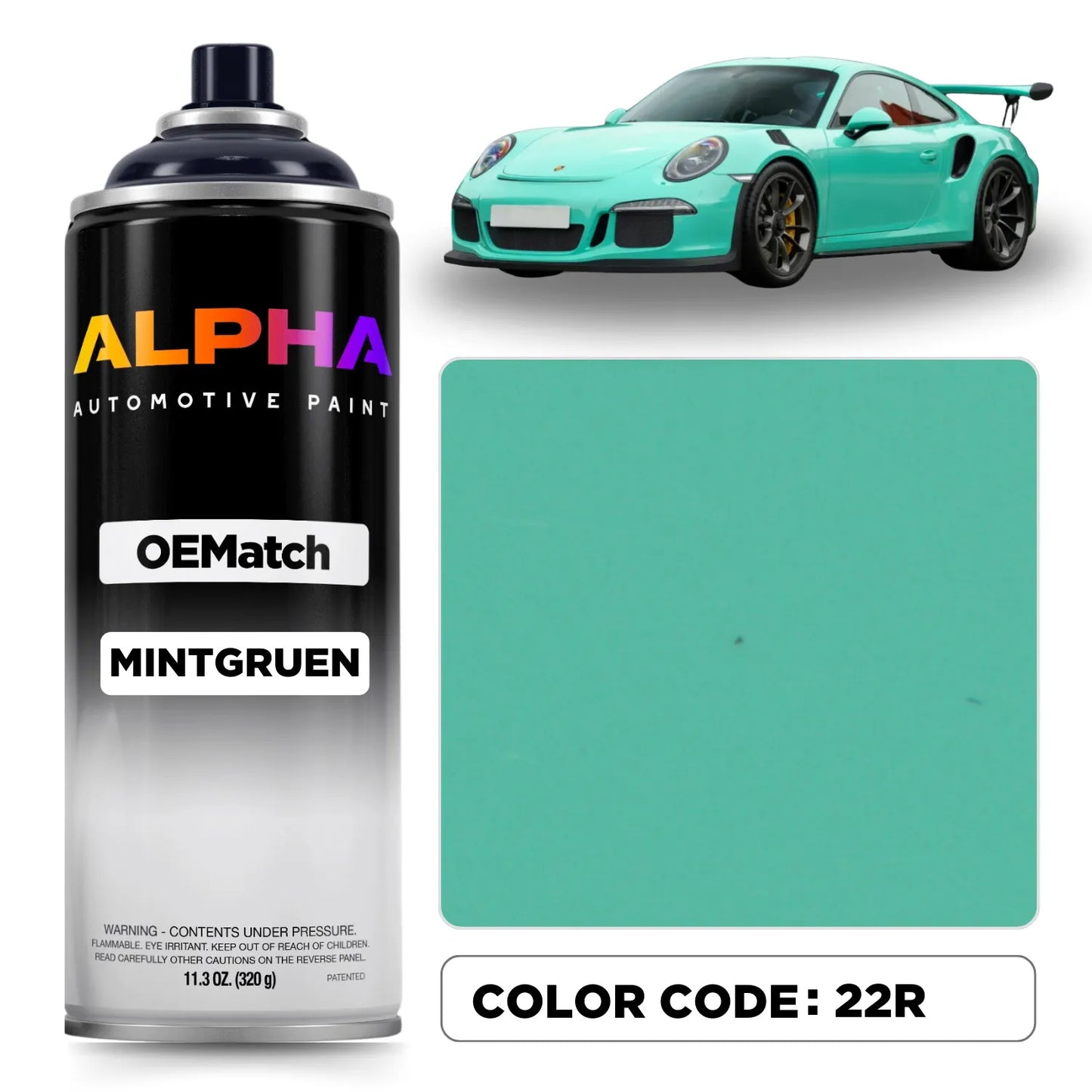 Porsche Mint Green 22R | OEMatch Spray Can