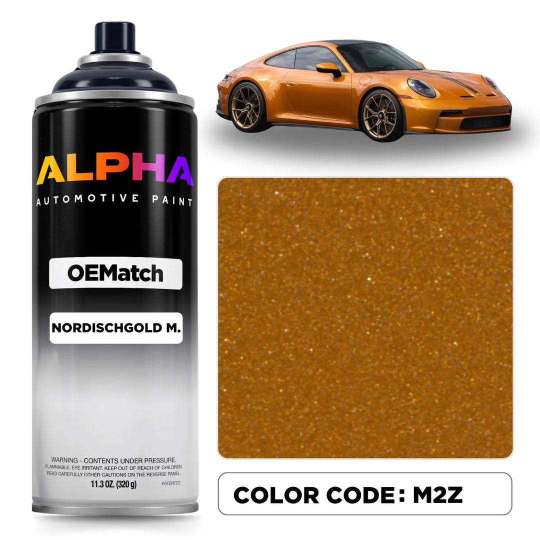 Porsche Nordic Gold Metallic M2Z | OEMatch Spray Can