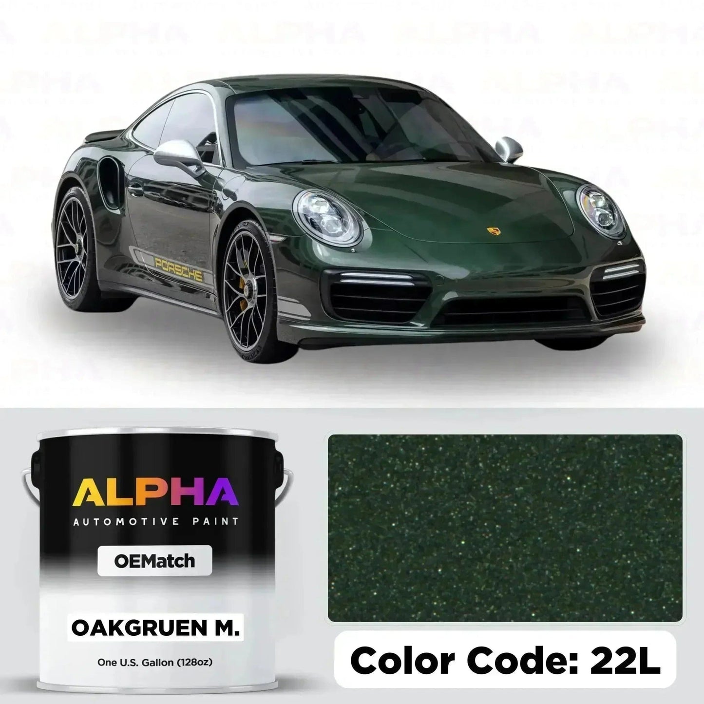 Porsche Oak Green Metallic 22L | OEMatch Basecoat