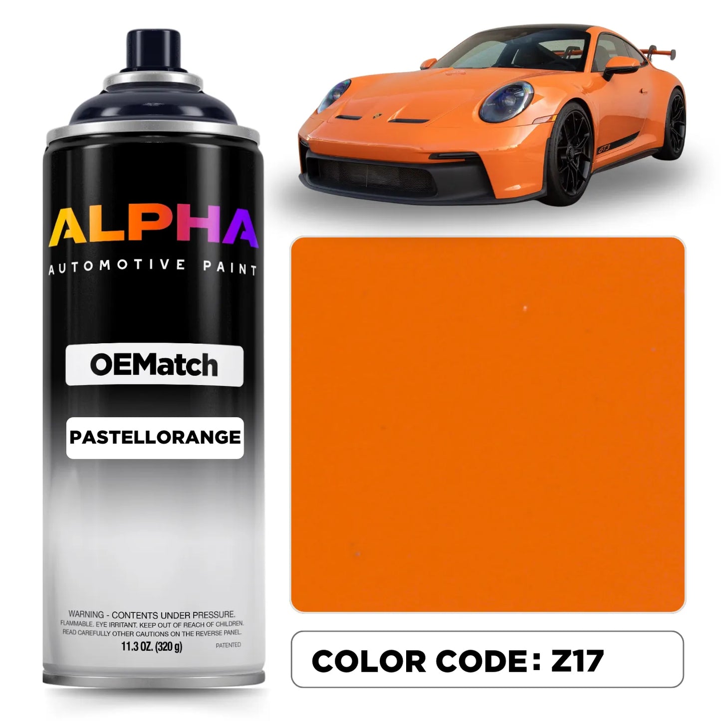 Porsche Pastel Orange Z17 | OEMatch Spray Can