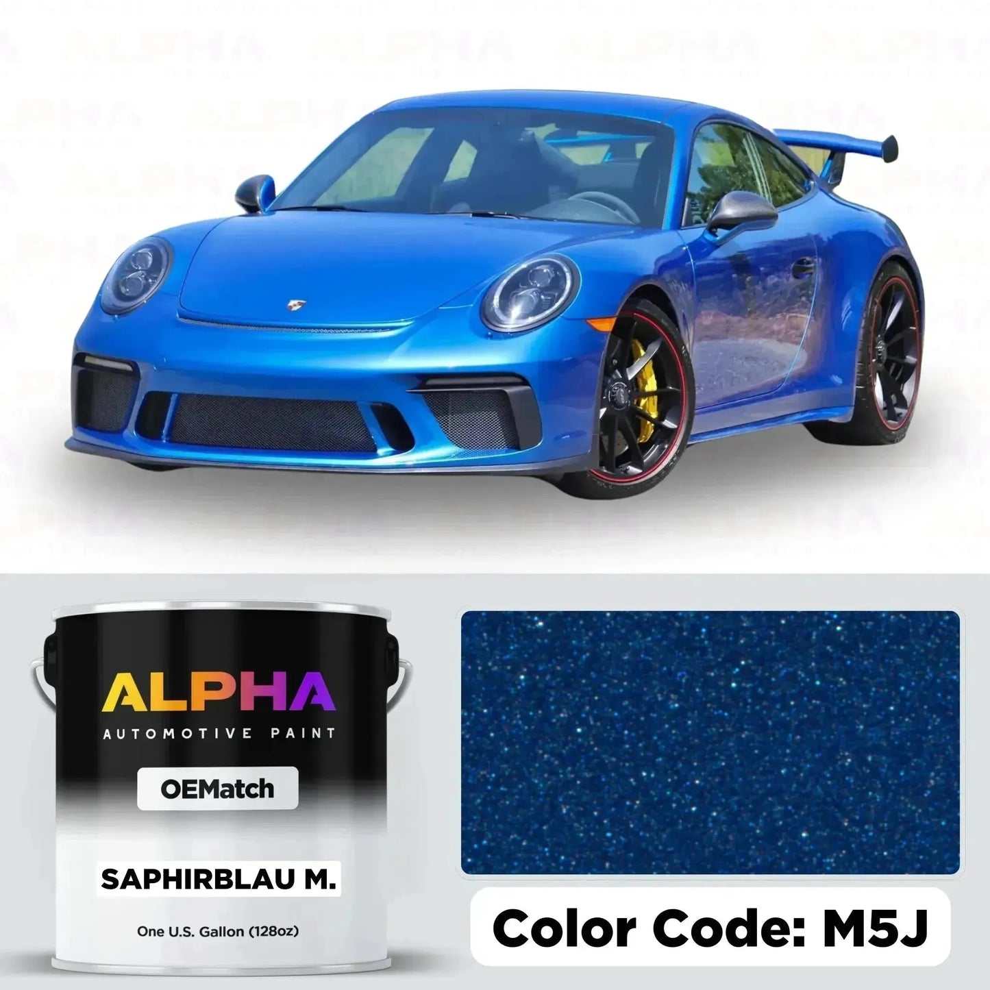 Porsche Sapphire Blue Metallic LM5J / M5J | OEMatch Basecoat