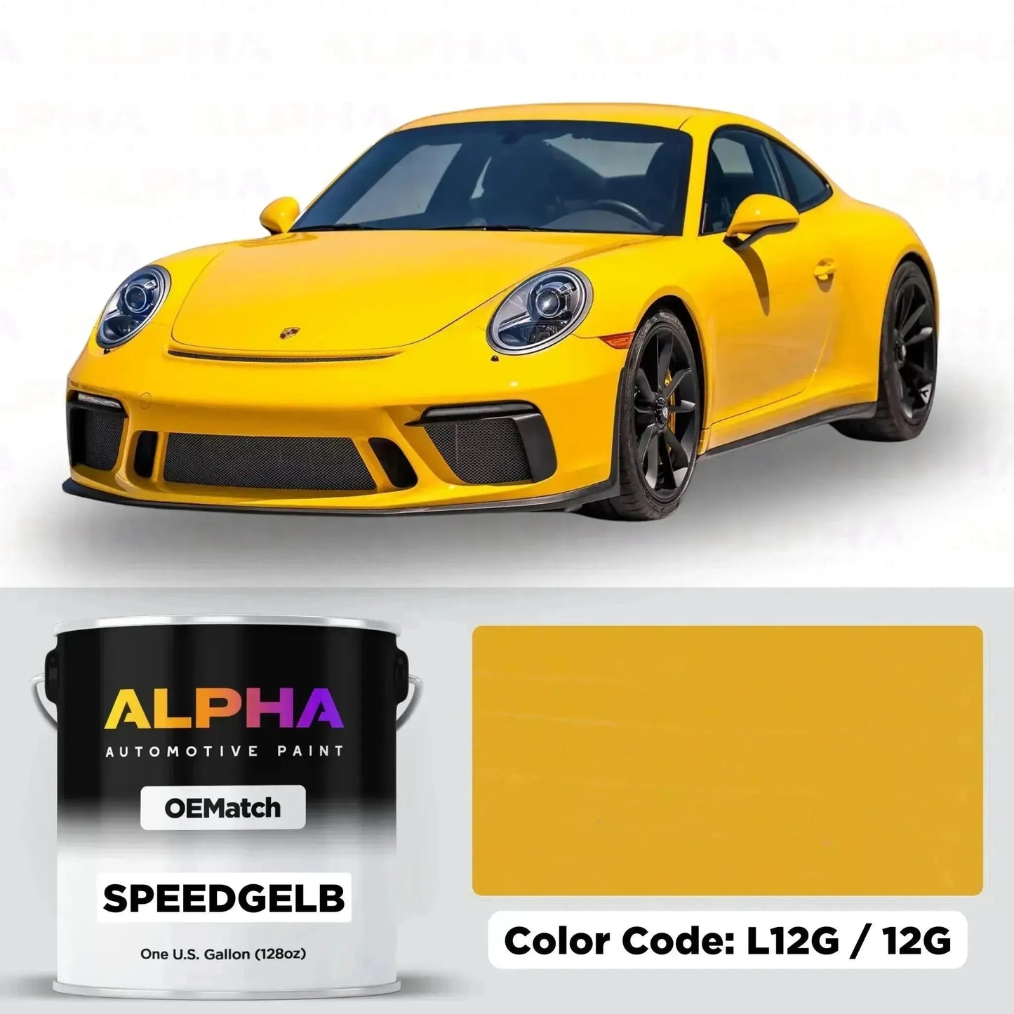 Porsche Speed Yellow L12G | OEMatch Basecoat
