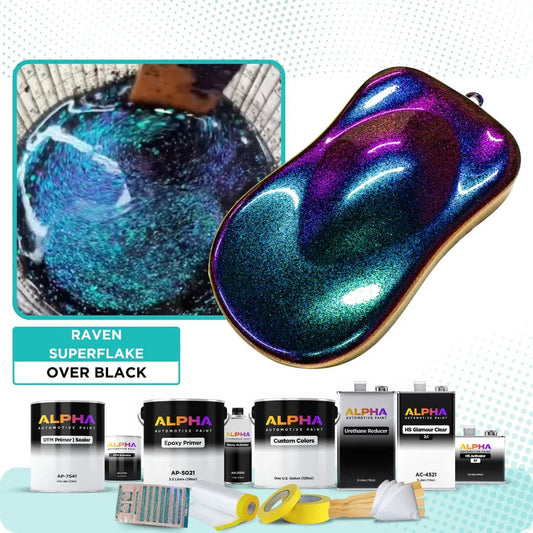 Raven Superflake Vehicle Paint Kit