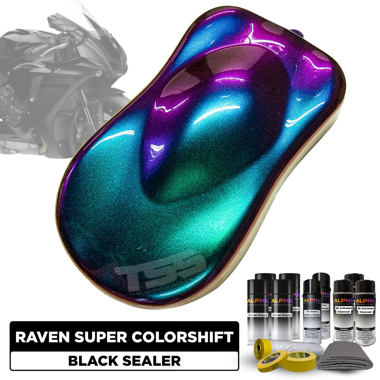 Raven Super Colorshift Motorcycle Paint Kit – The Spray Source