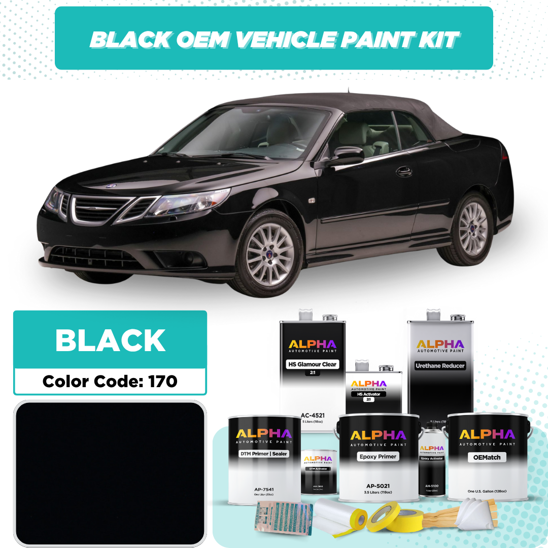 SAAB BLACK 170 | OEMatch Vehicle Paint Kit