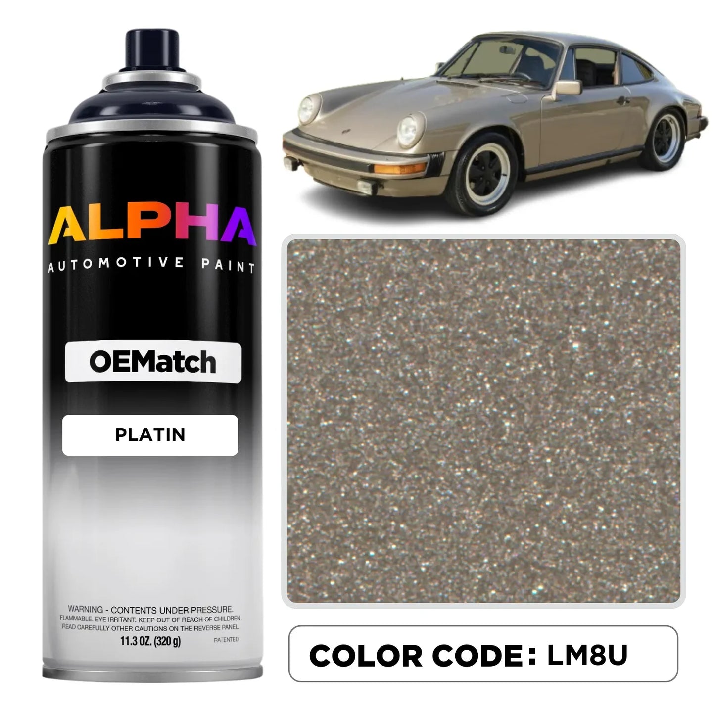 PORSCHE PLATIN M. LM8U / M8U | OEMatch Spray Can