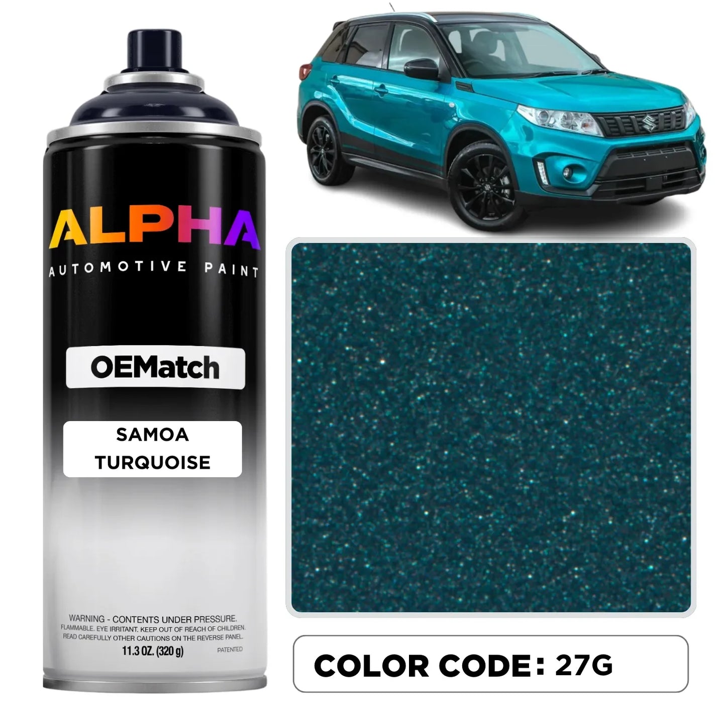 SUZ SAMOA TURQUOISE M. 27G OEM color match spray can