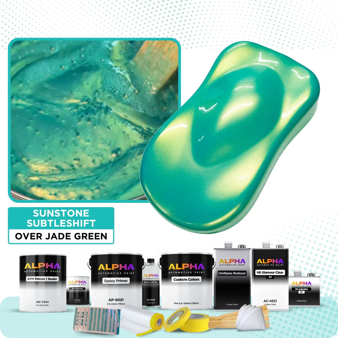 Sunstone over Jade Green Vehicle Paint Kit – The Spray Source