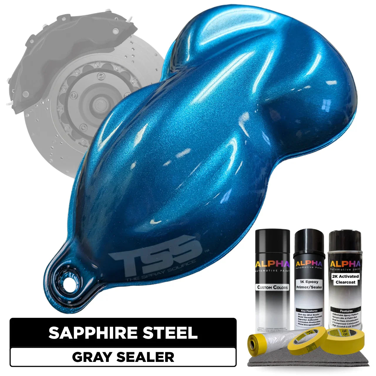 Sapphire Steel Blue Brake Caliper Paint Kit – The Spray Source