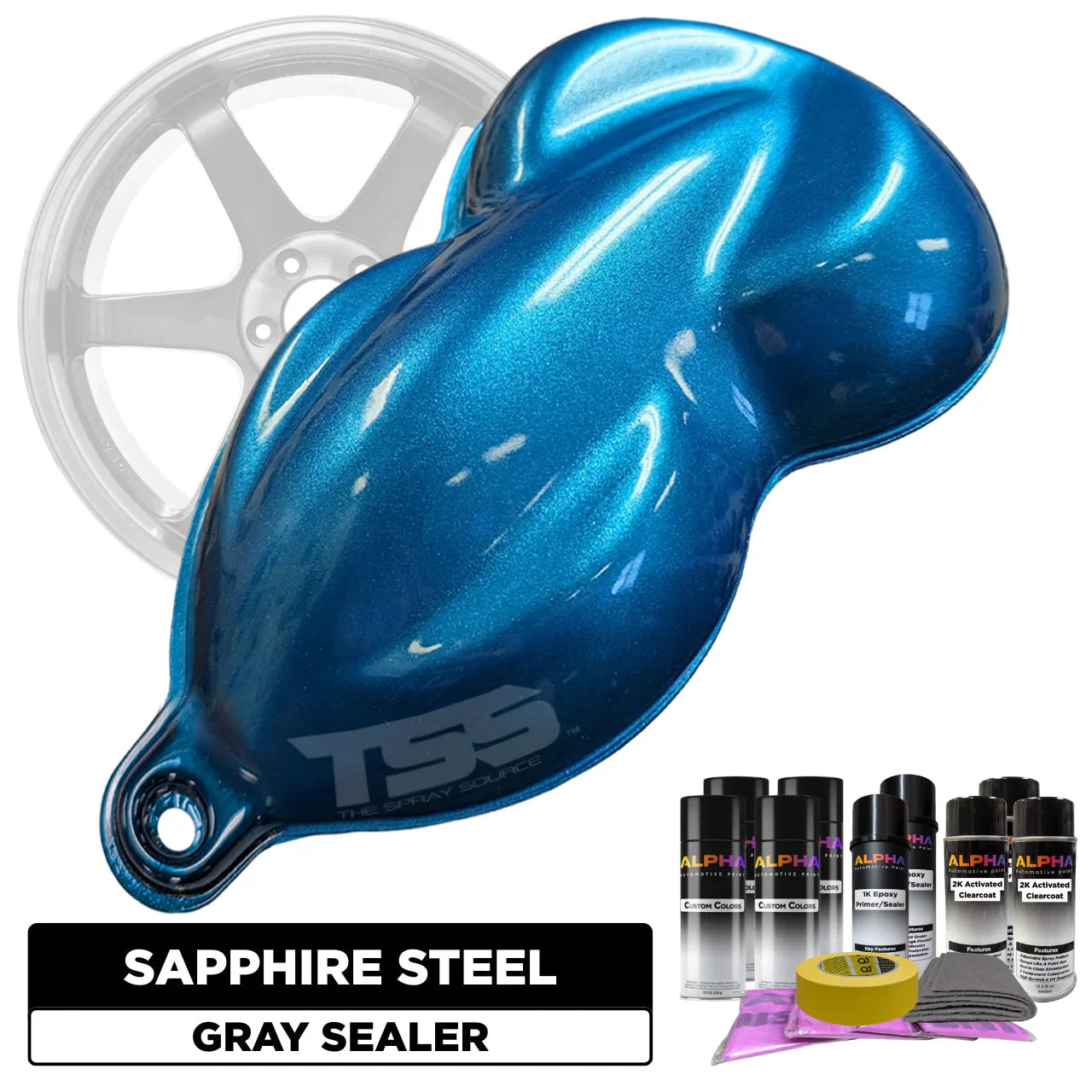 Sapphire Steel Blue Wheel Paint Kit – The Spray Source