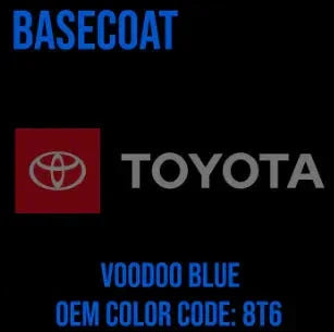 Toyota Voodoo Blue | 8T6 | 2007-2021 | OEM Basecoat - CLEARANCE - The Spray Source