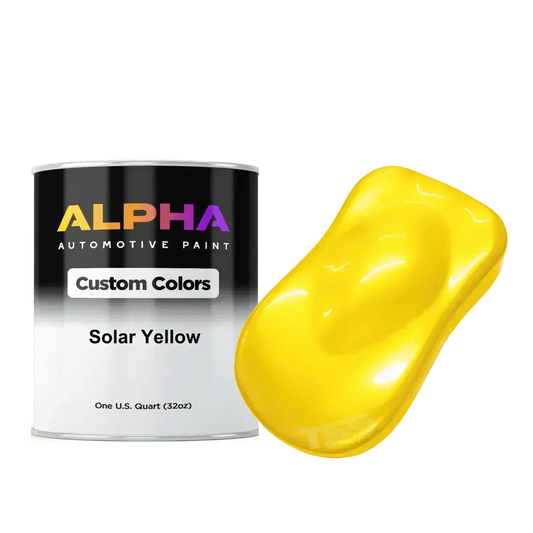 Solar Yellow Paint Basecoat Midcoat automotive basecoat paint by Alpha Automotive Paint