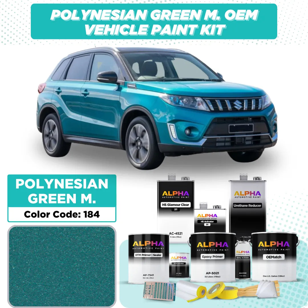 Suzuki Polynesian Green Metallic 184 / 1PV | OEMatch Vehicle Paint Kit