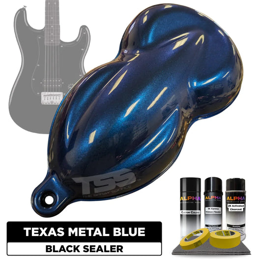 Texas Metal Blue Guitar Paint Kit