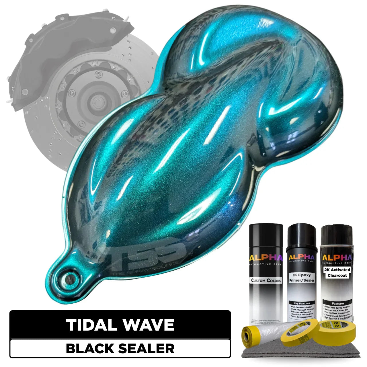 イワタデンキ　ラグジュアリー　SPブルー Tidal Wave Brake Caliper Paint Kit – The Spray Source