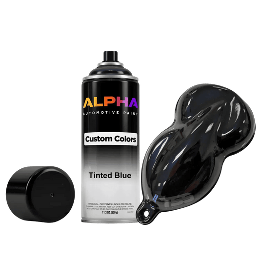 Tinted Blue Spray Can