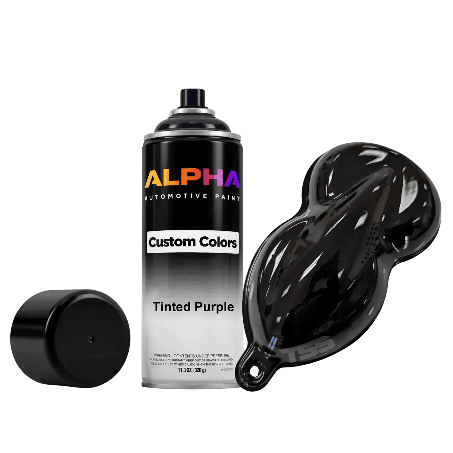 Tinted Purple Spray Can