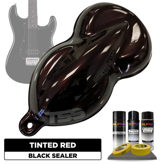 Tinted Red Guitar Paint Kit
