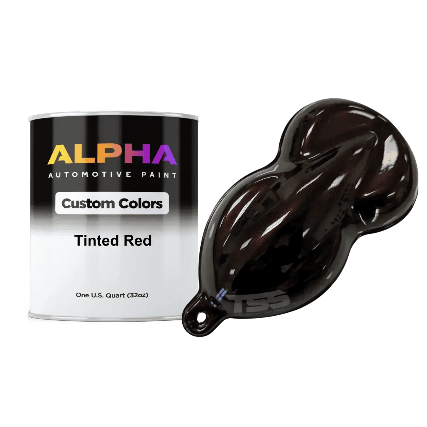 Tinted Red Paint Basecoat
