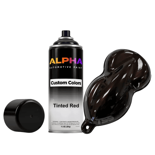 Tinted Red Spray Can