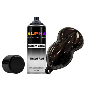 Tinted Red Spray Can