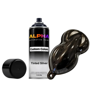 Tinted Silver Spray Can