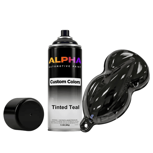 Tinted Teal Spray Can