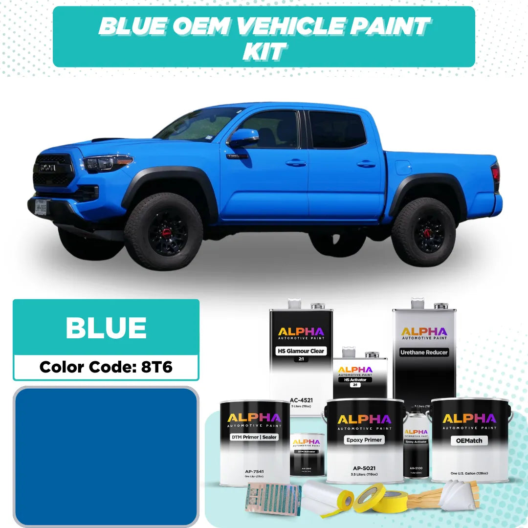 Toyota Voodoo Blue 8T6 | OEMatch Vehicle Paint Kit