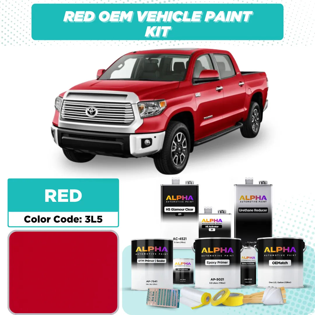 Toyota Radiant Red 3L5 | OEMatch Vehicle Paint Kit